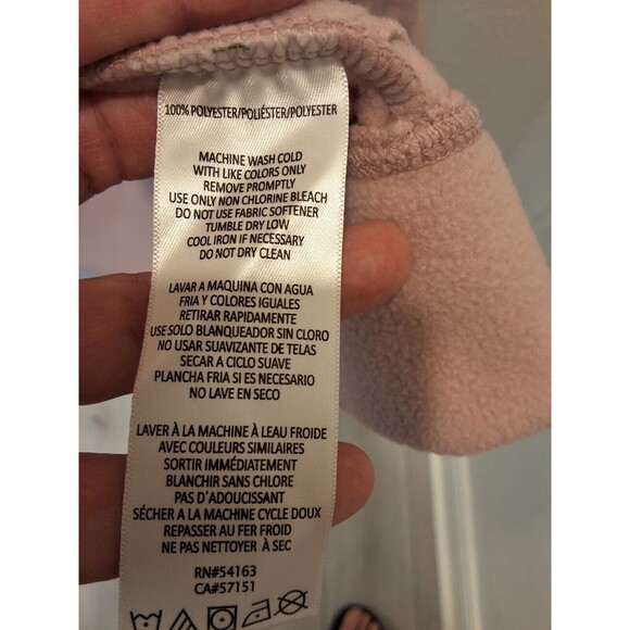 Calvin Klein Performance Size Large Beige Zip Up Fleece Jacket High Collar NEW - Picture 14 of 16